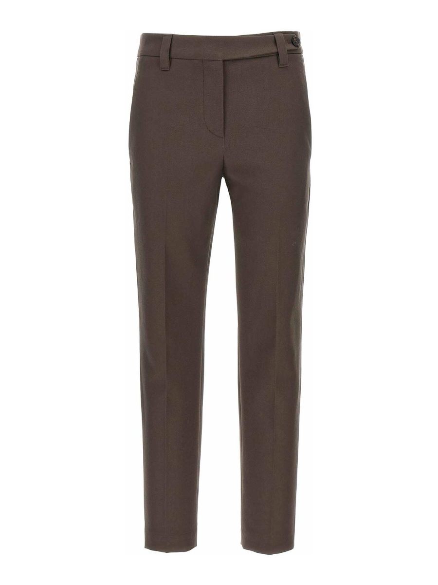 Brunello Cucinelli Pantalons Décontractés - Marron
