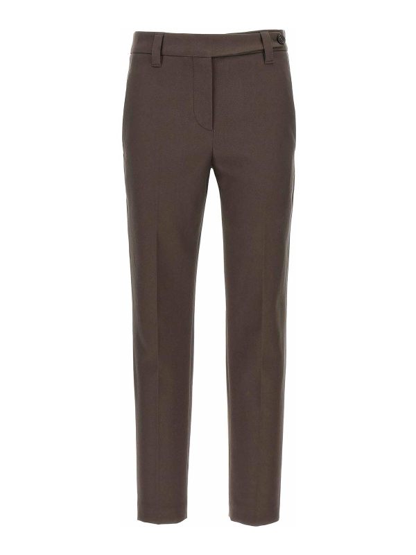 Brunello Cucinelli Pantalons Décontractés - Marron