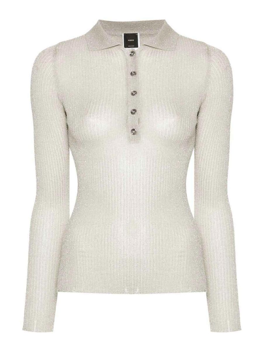 Pinko Pull Col Roulé - Blanc
