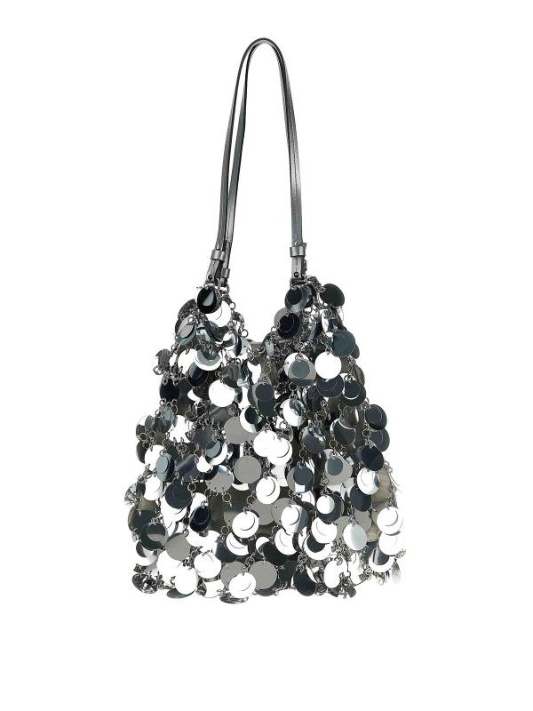 Rabanne Sac Porté Épaule - Argent