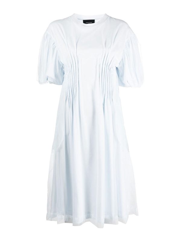 Simone Rocha Robe Au Genou - Bleu