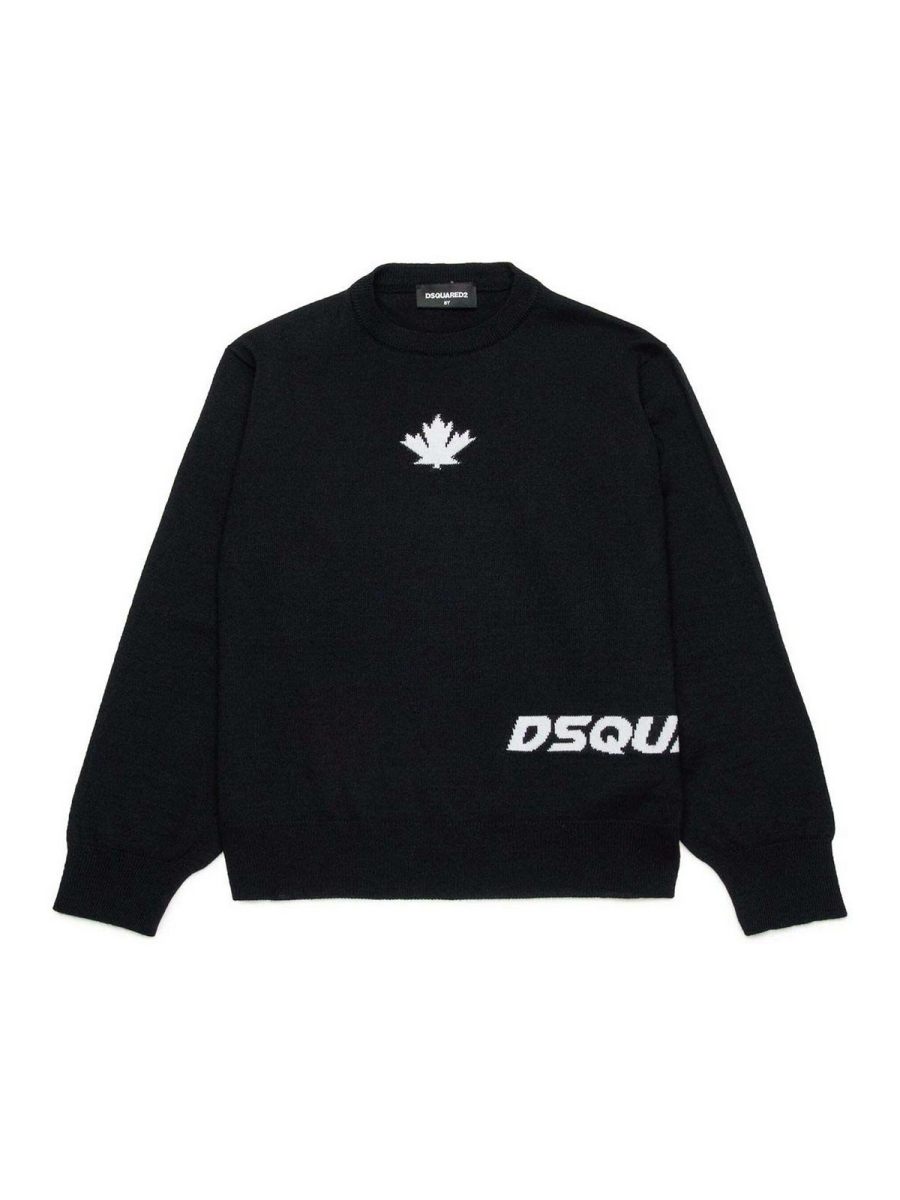 Dsquared2 Pull Col Bateau - Noir