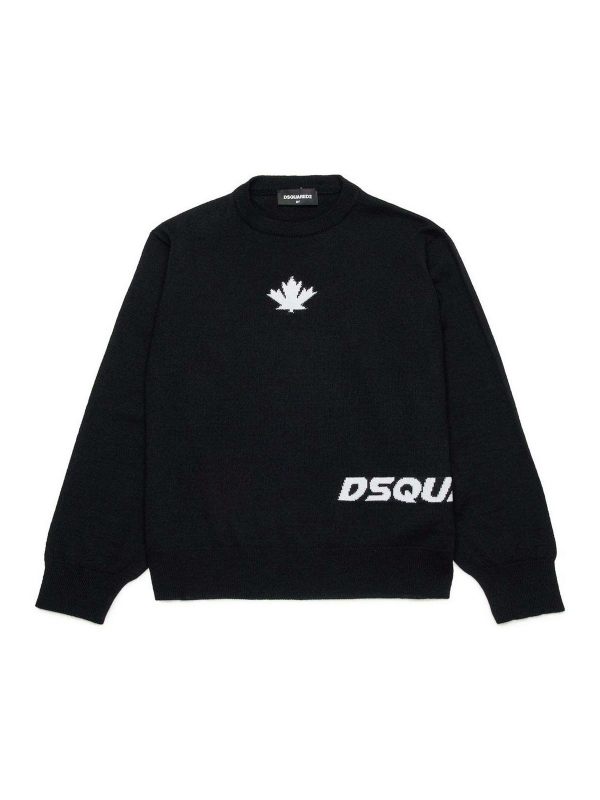 Dsquared2 Pull Col Bateau - Noir