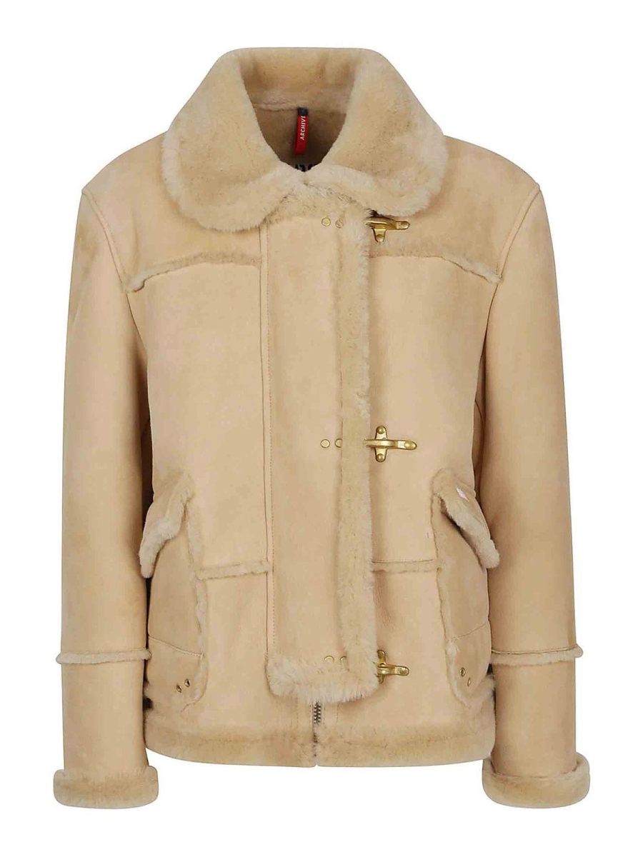 Fay Manteau Au Genou - Beige