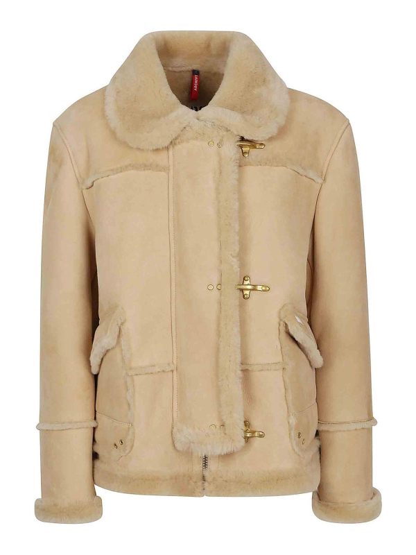 Fay Manteau Au Genou - Beige