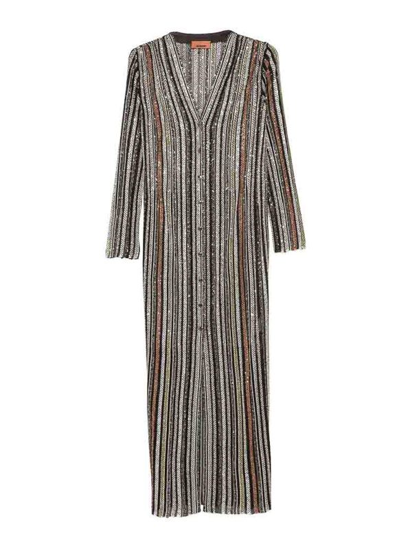 Missoni Pull Col Rond - Marron