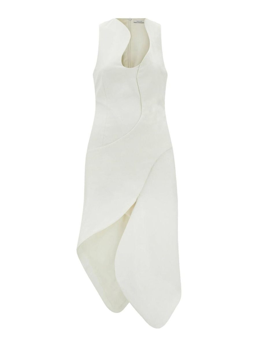 Ferragamo Robe Au Genou - Blanc