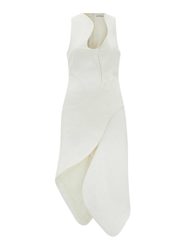 Ferragamo Robe Au Genou - Blanc