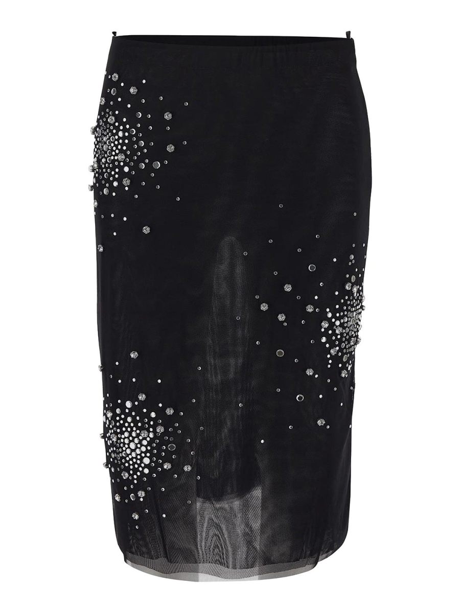 Des Phemmes Jupe Midi - Noir