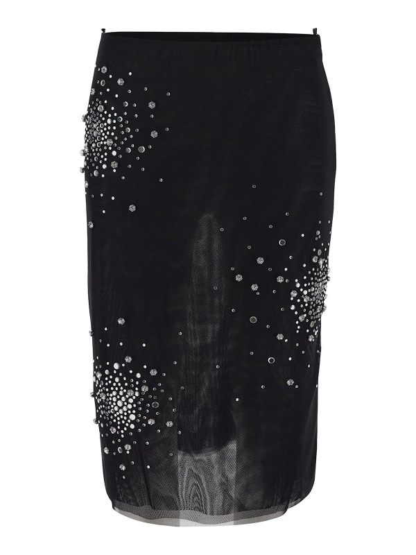 Des Phemmes Jupe Midi - Noir