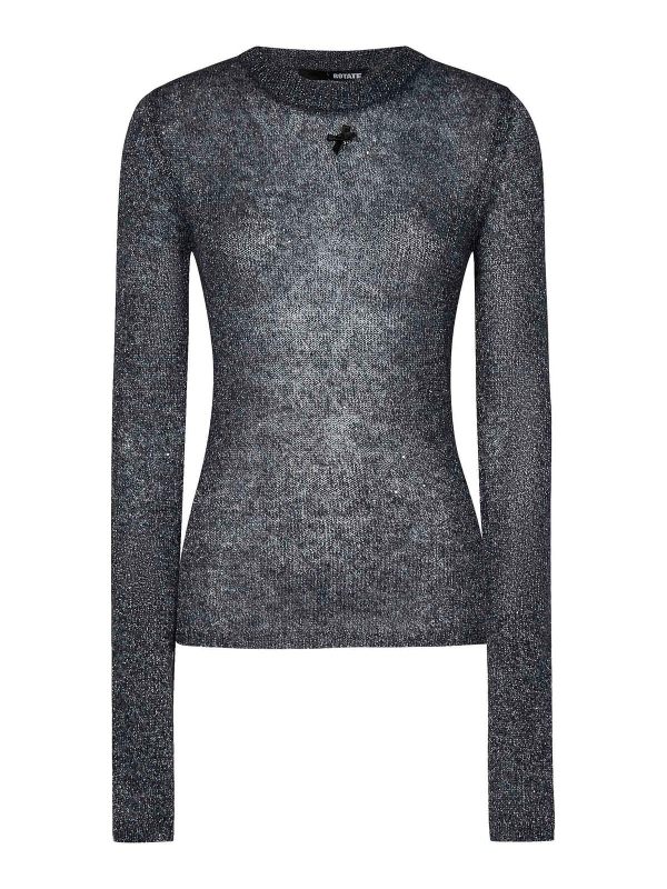 Rotate Birger Christensen Pull Col Rond - Gris
