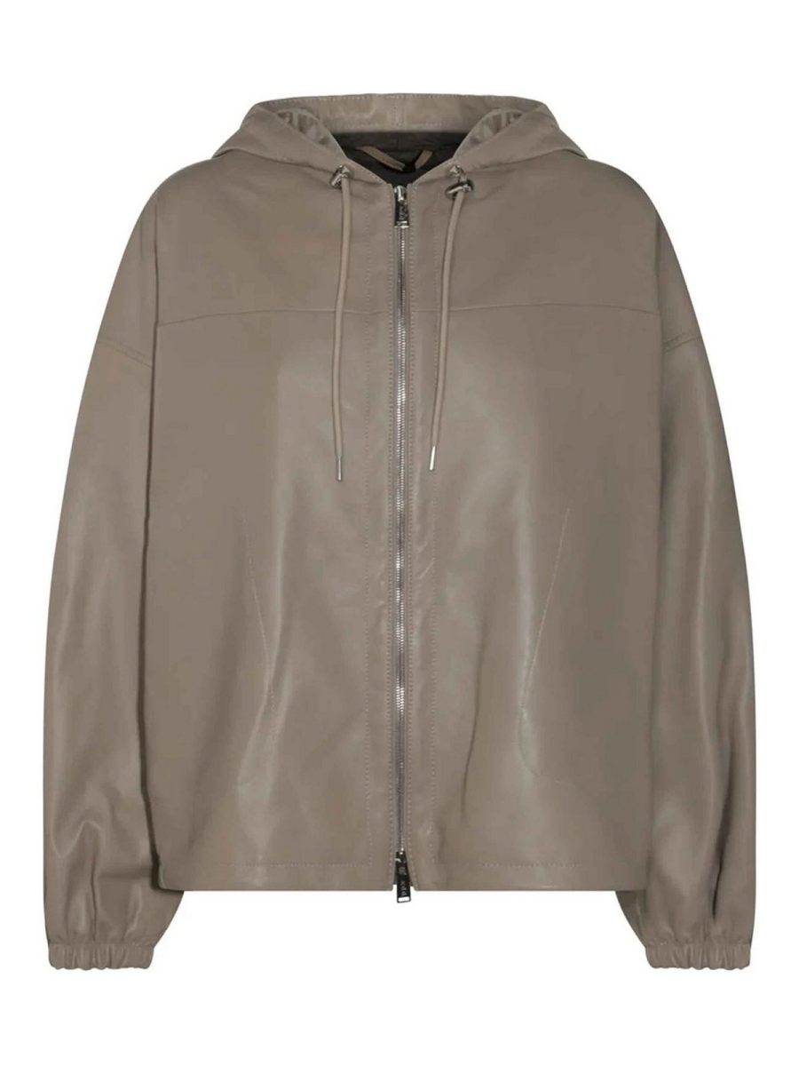 Add Blouson En Cuir - Gris