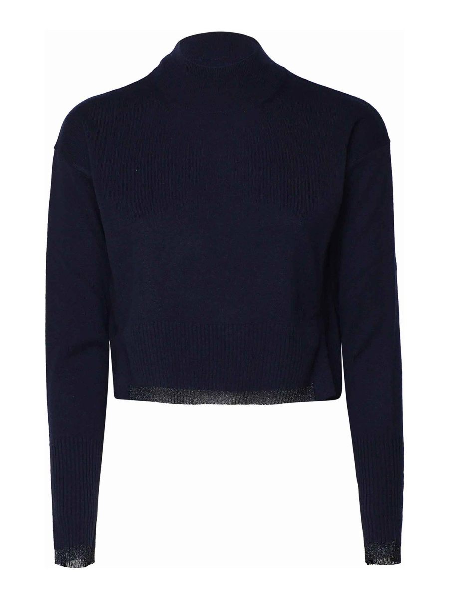 Pinko Pull Col Rond - Bleu Foncé