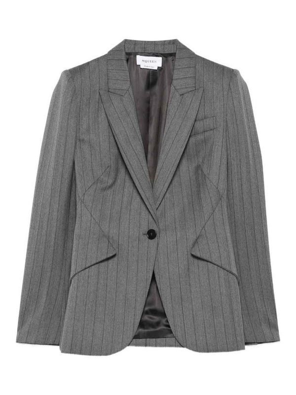 Alexander Mcqueen Blazer - Gris
