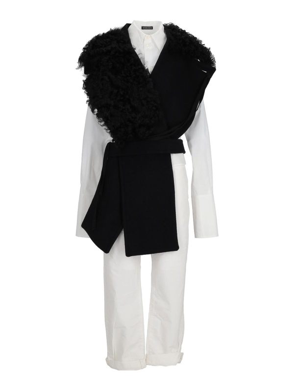 Ann Demeulemeester Écharpe - Noir
