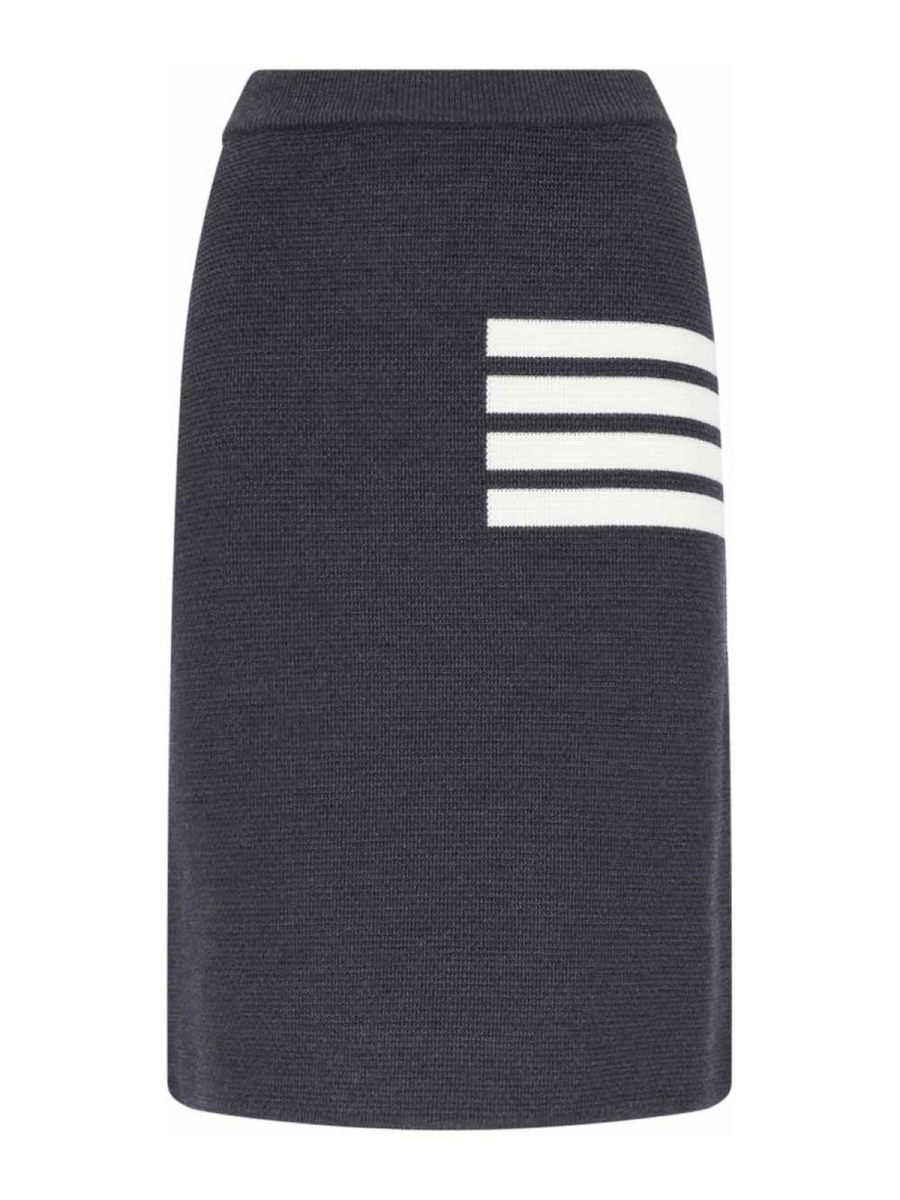 Thom Browne Jupe Midi - Gris