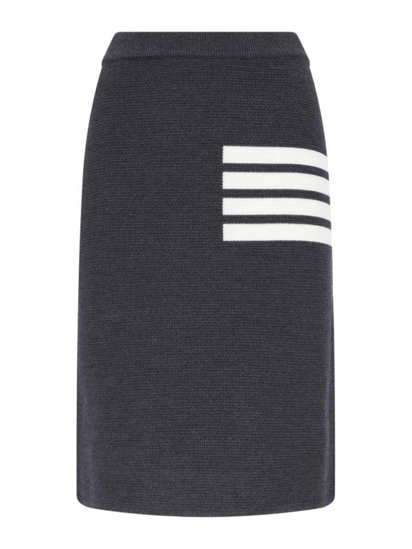 Thom Browne Jupe Midi - Gris
