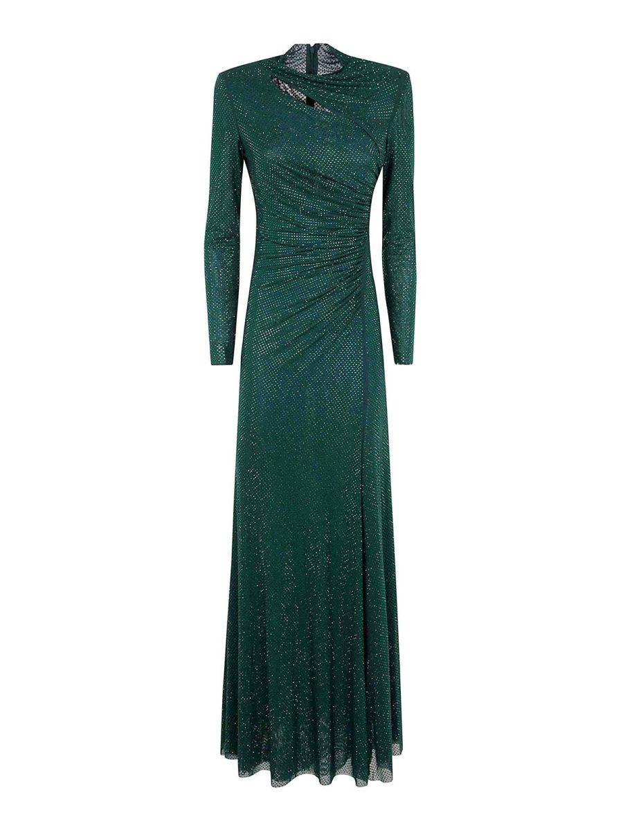 Self Portrait Maxi Robe - Vert