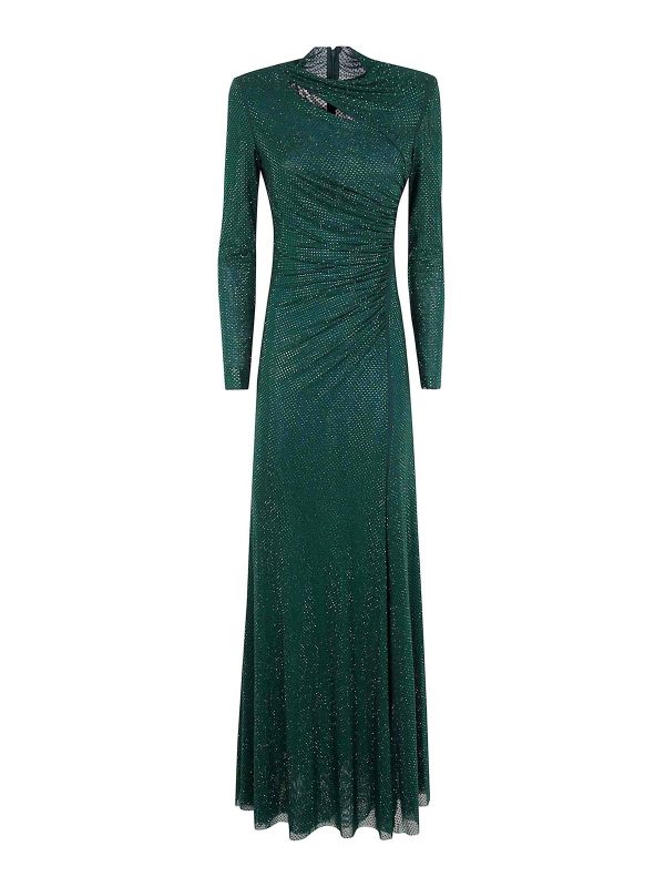 Self Portrait Maxi Robe - Vert