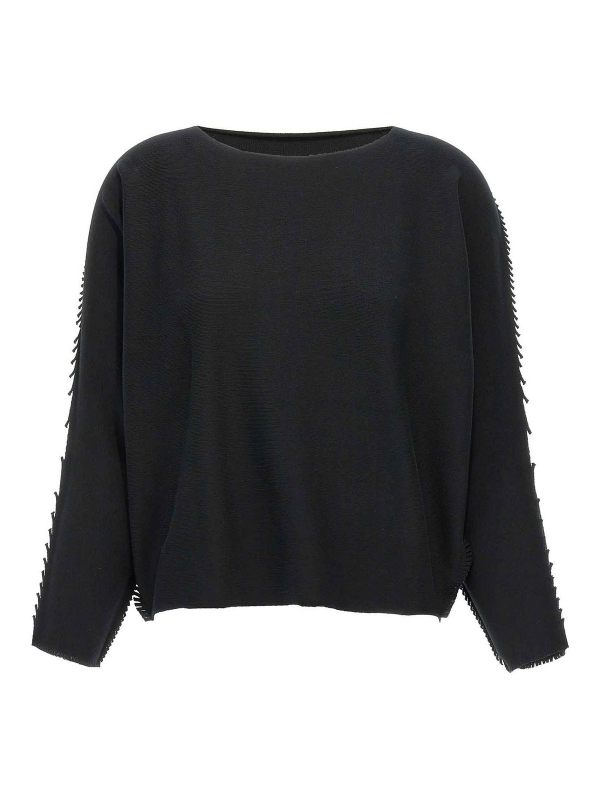 Pleats Please Issey Miyake Cardigan - Noir