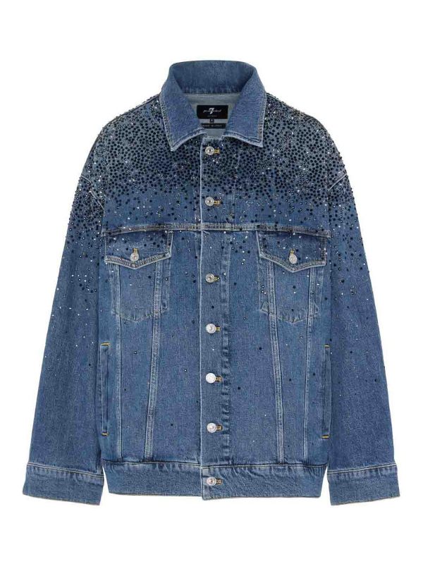 7 For All Mankind Chemise - Bleu
