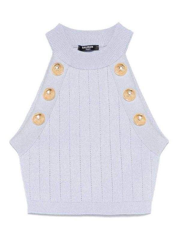 Balmain Top - Bleu