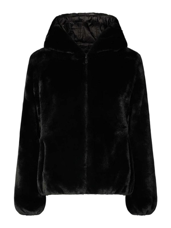 Save the Duck Manteau Au Genou - Noir