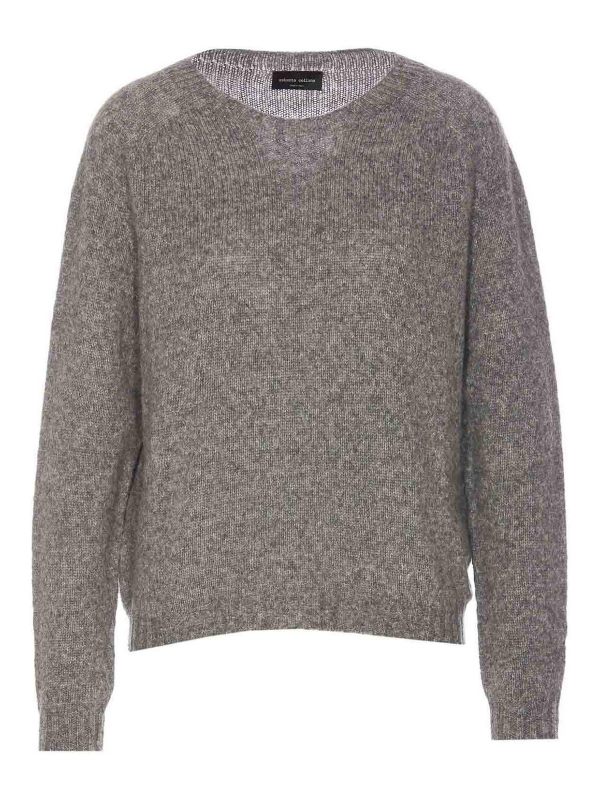 Roberto Collina Pull Col Rond - Gris