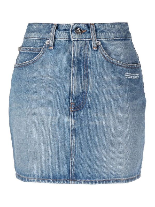 Off-White Mini Jupe - Bleu