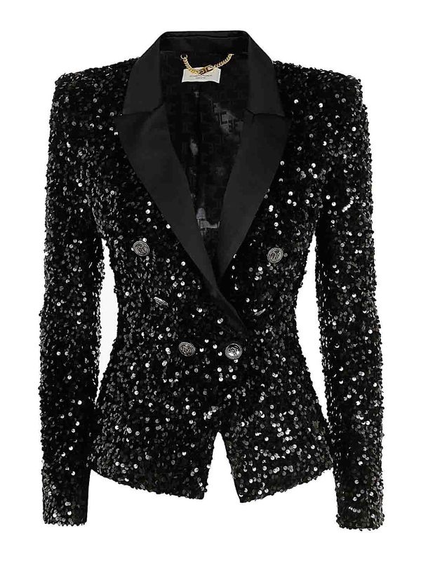 Elisabetta Franchi Veste Casual - Noir
