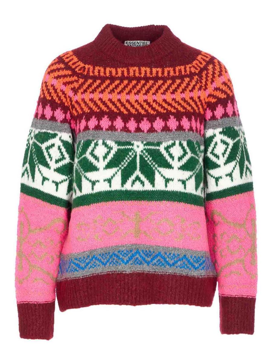 Essentiel Antwerp Pull Col Rond - Multicolore