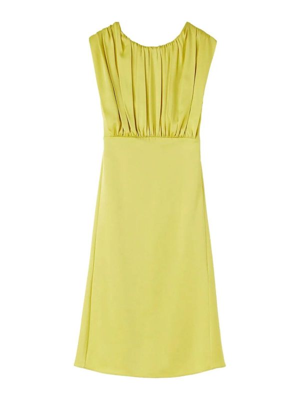 Jil Sander Robe Au Genou - Vert