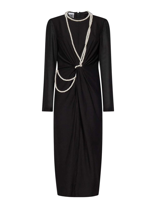 Moschino Robe Au Genou - Noir