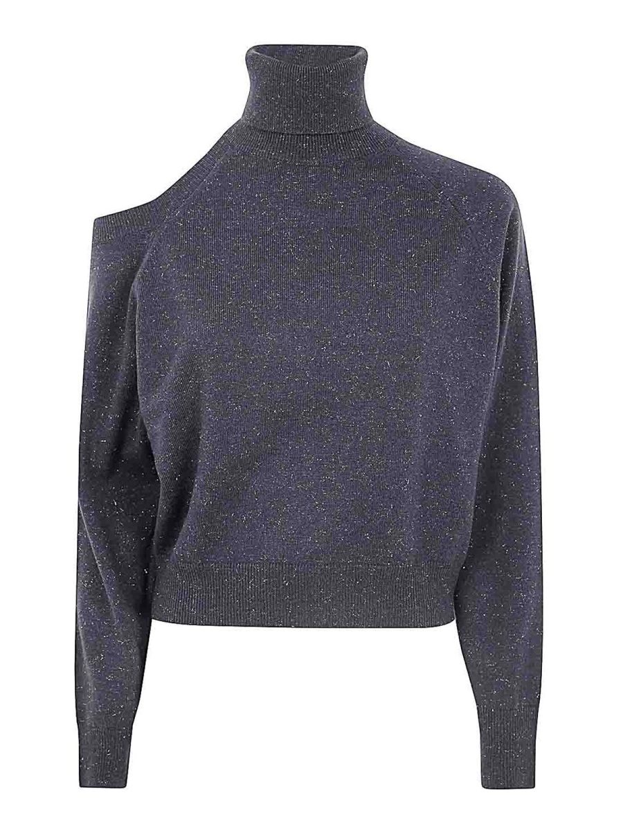 Peserico Pull Col Roulé - Gris
