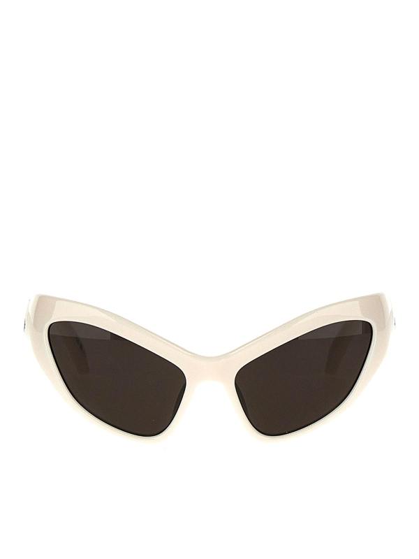 Balenciaga Lunettes De Soleil - Blanc