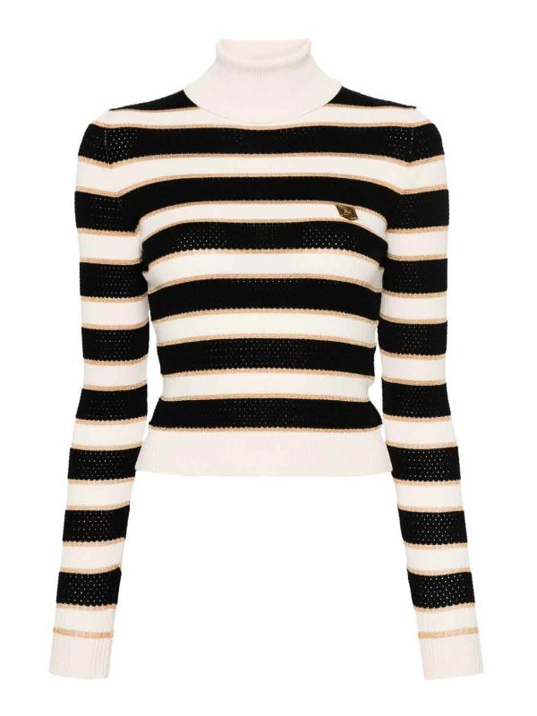 Elisabetta Franchi Pull Col Rond - Noir