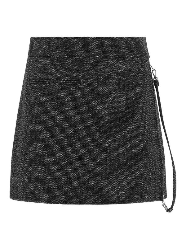 Courreges Jupe Midi - Gris
