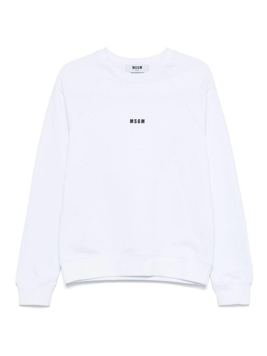 M. S.G. M. Pull Col Rond - Blanc
