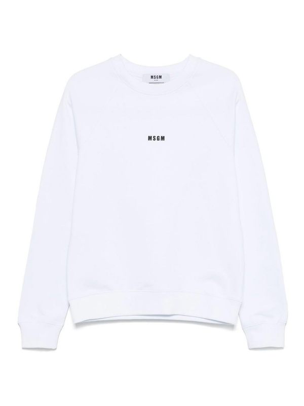 M. S.G. M. Pull Col Rond - Blanc