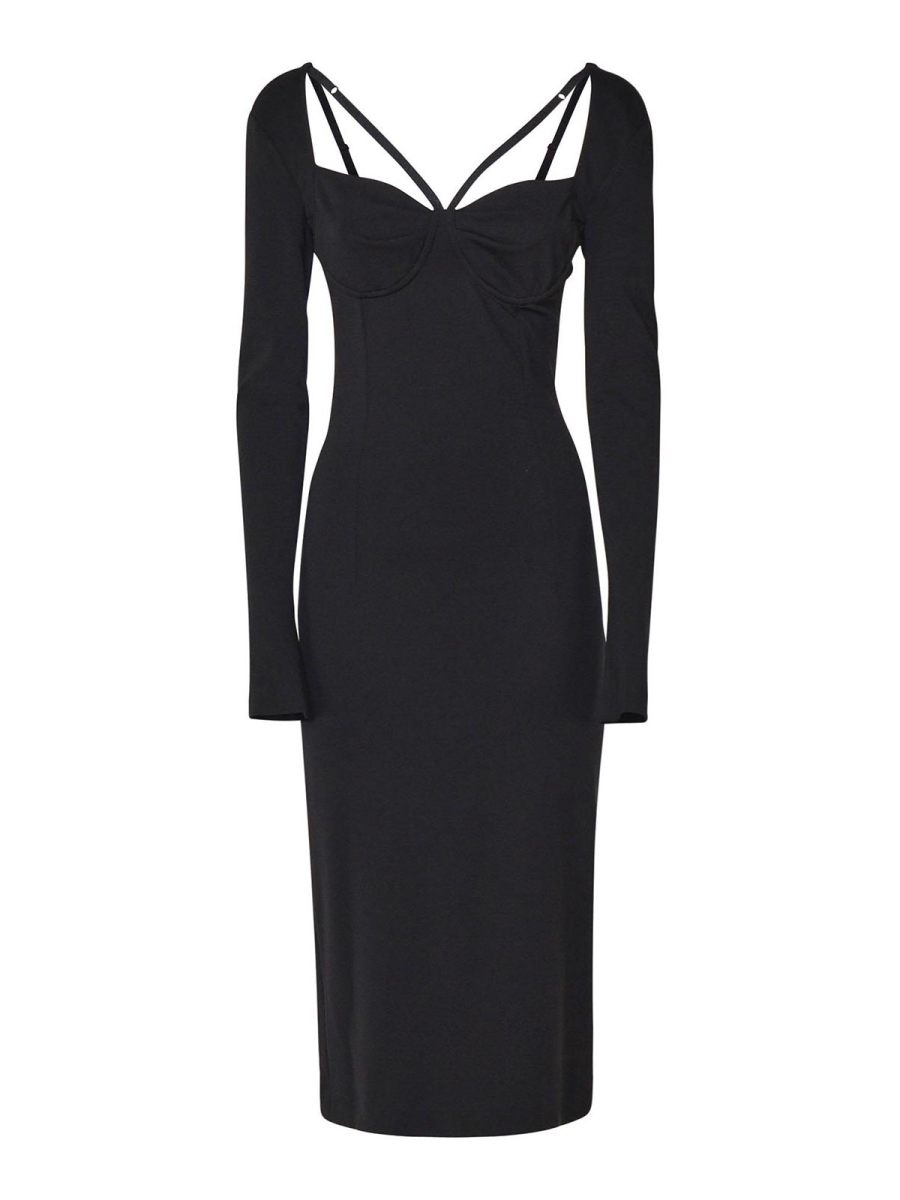 Dolce & Gabbana Robe Au Genou - Noir