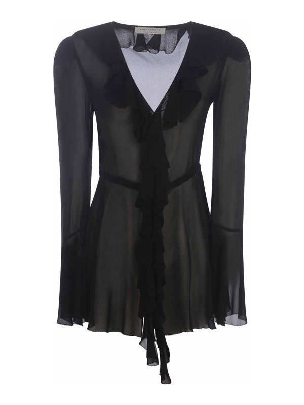 Philosophy di Lorenzo Serafini Chemise - Noir