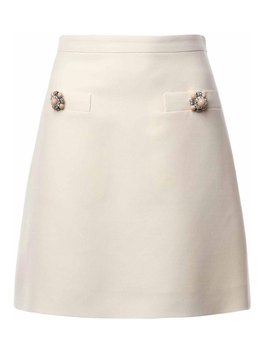 Valentino Garavani Mini Jupe - Blanc