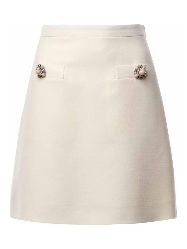 Valentino Garavani Mini Jupe - Blanc