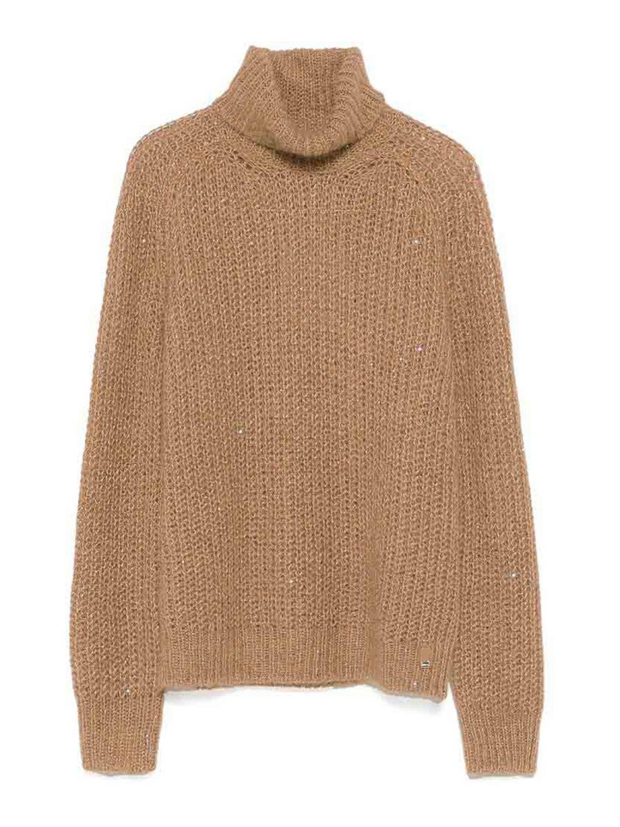 Herno Pull Col Rond - Marron