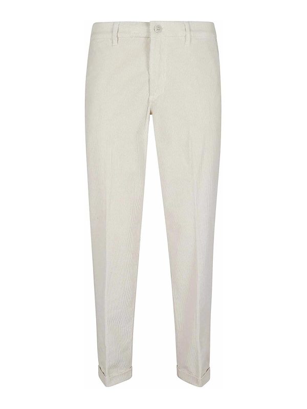 Fay Pantalons Décontractés - Blanc