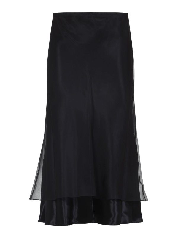 Khaite Jupe Midi - Noir
