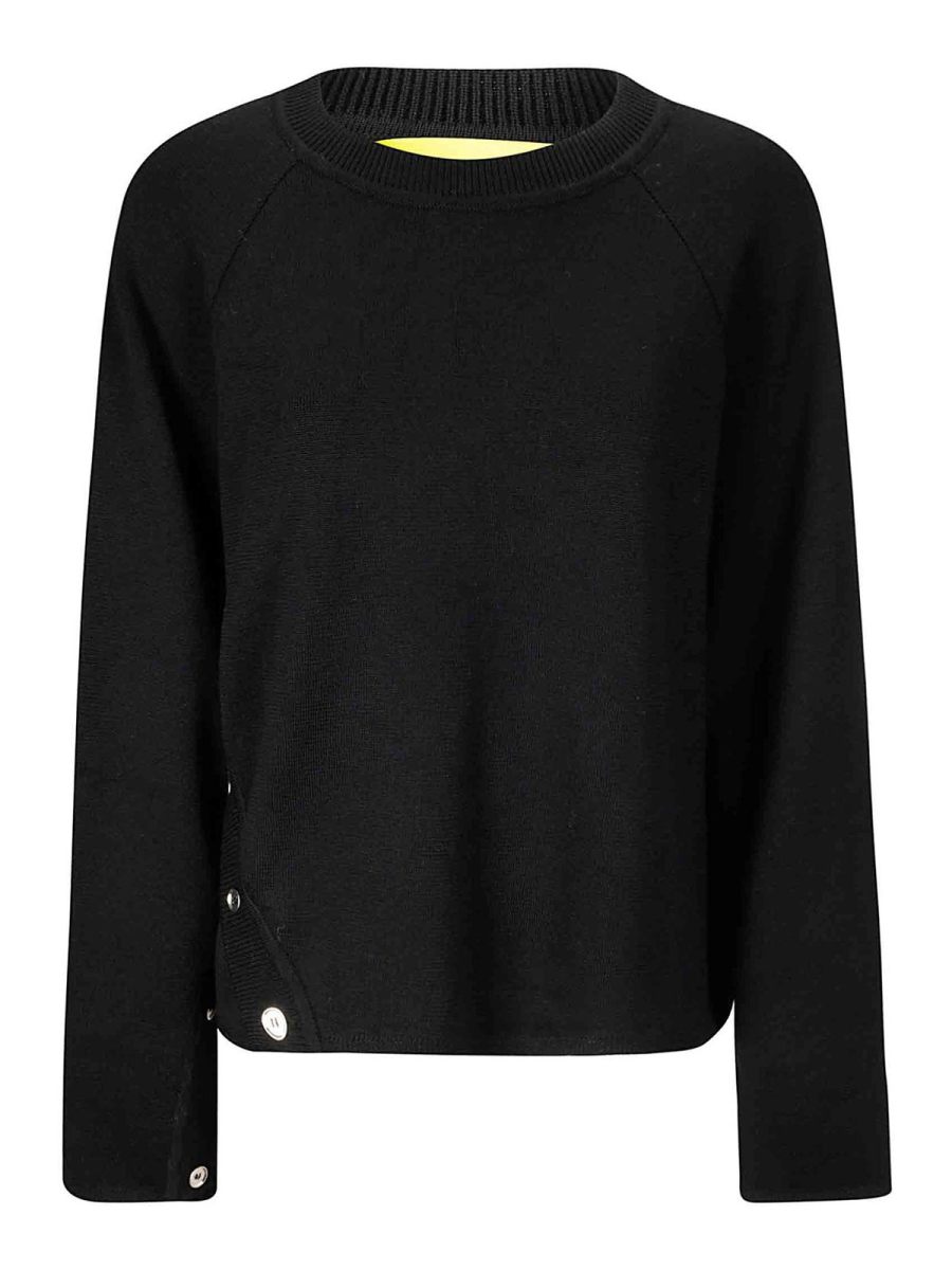 Marques' Almeida Pull Col Rond - Noir