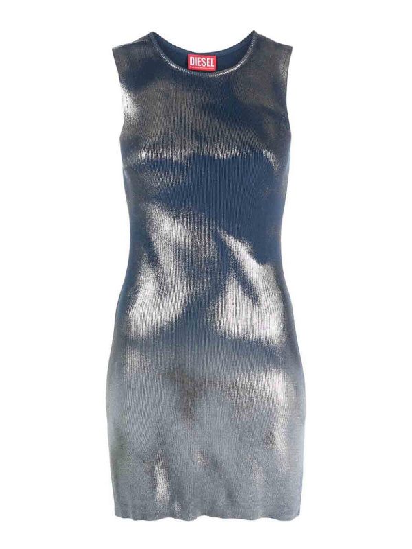 Diesel Robe Courte - Bleu