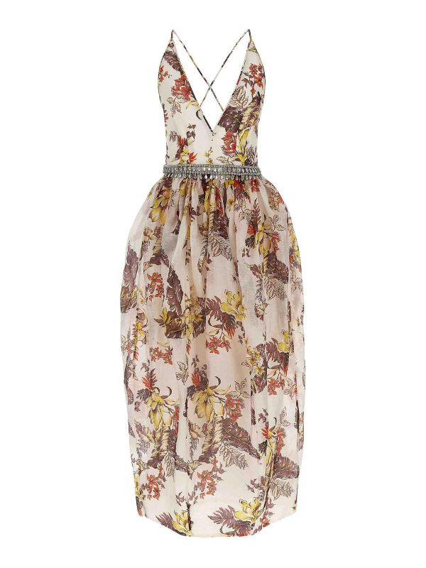 Zimmermann Robe Au Genou - Multicolore