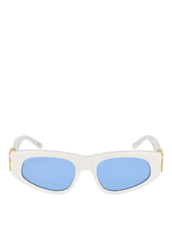 Balenciaga Lunettes De Soleil - Blanc